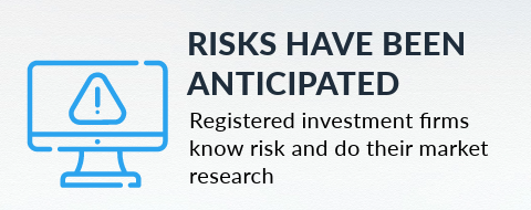Registered investment firms know risk so it's wise to copy credible investors.
